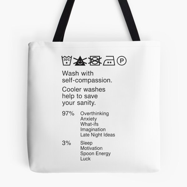 Item preview, EMOTIONAL CARE INSTRUCTIONS – HUMAN GARMENT LABEL PARODY designed and sold by Human Maintenance Bureau.