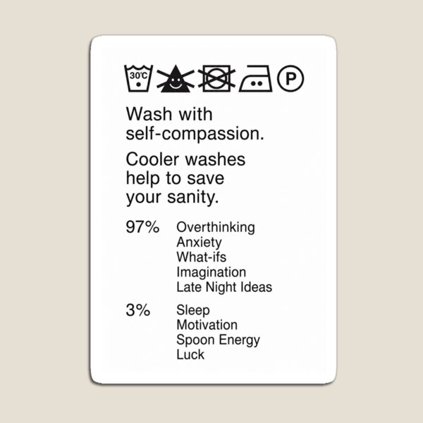 Item preview, EMOTIONAL CARE INSTRUCTIONS – HUMAN GARMENT LABEL PARODY designed and sold by Human Maintenance Bureau.