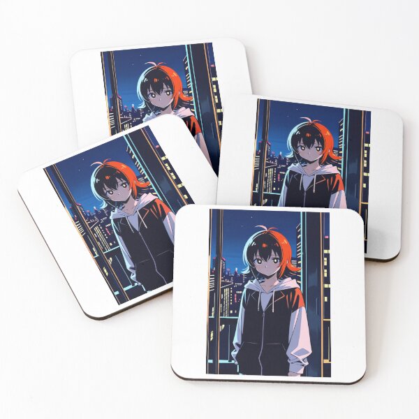 Item preview, Anime - Girl Hoodie Urban Night City designed and sold by AnimeShin.
