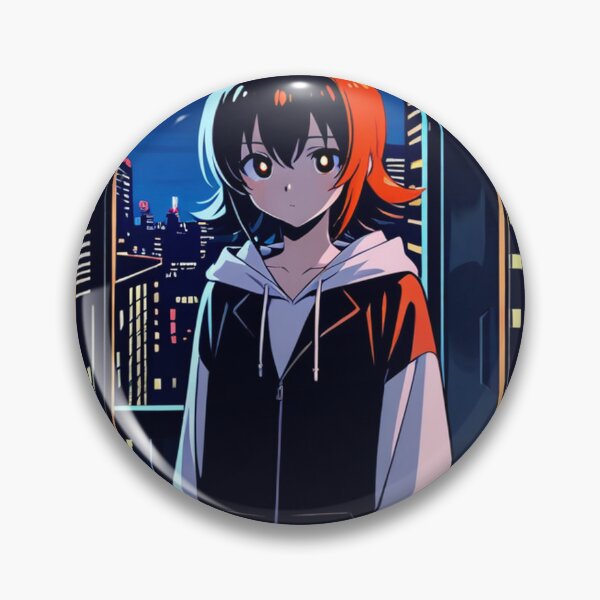 Item preview, Anime - Girl Hoodie Urban Night City designed and sold by AnimeShin.
