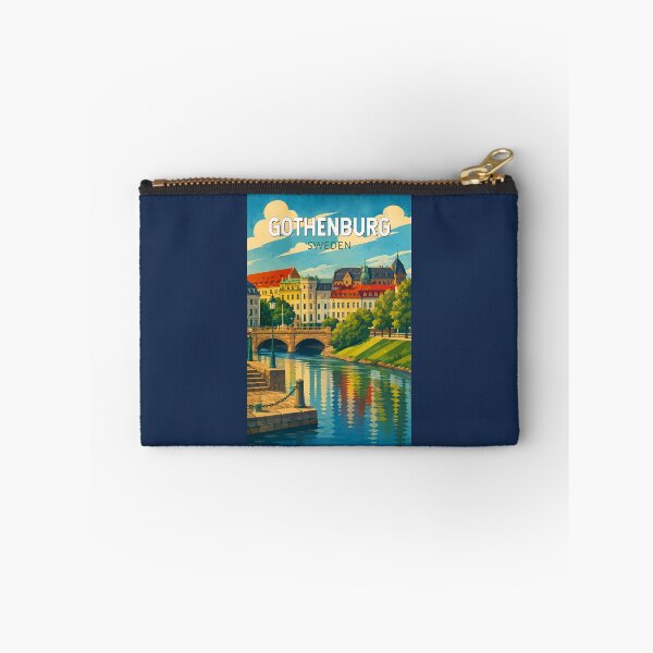 Item preview, Gothenburg Sweden Illustration Travel Art Vintage designed and sold by KrisSidDesigns.