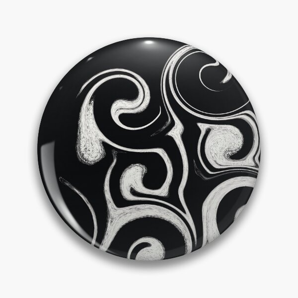 Item preview, Abstract Black and White Swirls - Liquid Marble Fluid Pattern designed and sold by CaramelCo.