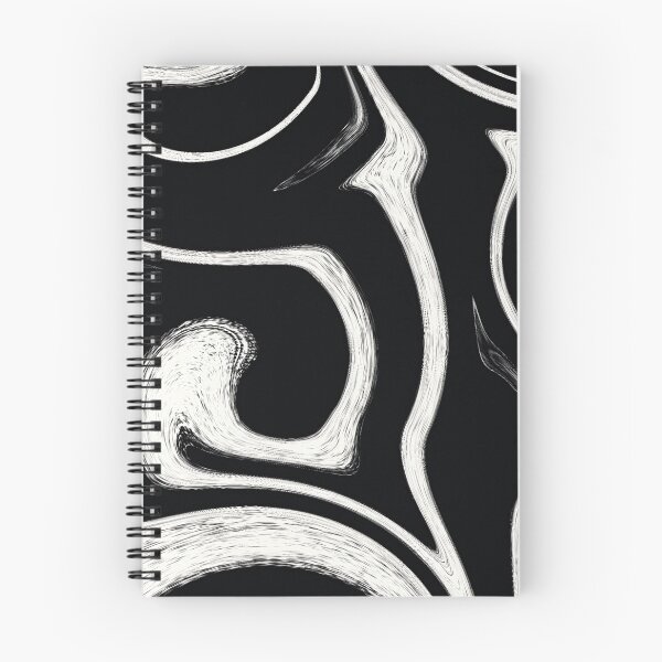 Item preview, Abstract Black and White Swirls - Liquid Marble Fluid Pattern designed and sold by CaramelCo.