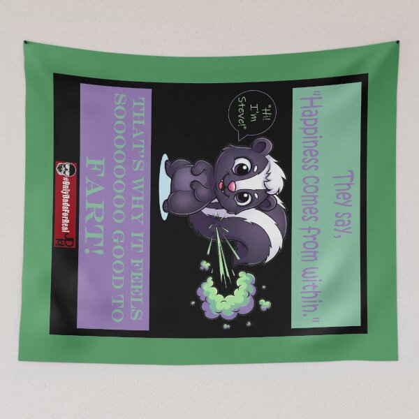 Item preview, Farting Skunk (Black) *More Colors Available in Collection designed and sold by OnlyDadsForReal.