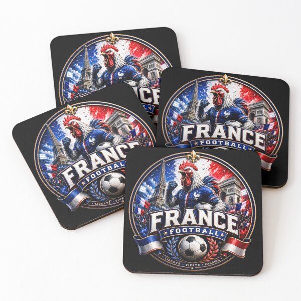 Item preview, France Football Badge Logo – Hardcore Fan Soccer Crest designed and sold by TKOprintdesigns.