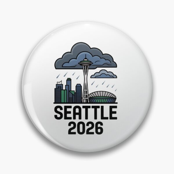 Item preview, Seattle 2026  Space Needle Stadium Skyline T-Shirt V21 designed and sold by DarylWelsh2024.