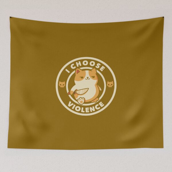 Item preview, I Choose Violence Cat  designed and sold by RedHDesign.