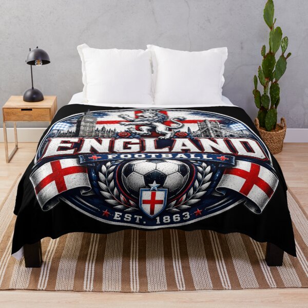 Item preview, England Football Badge Logo – Hardcore Soccer Supporter Tee designed and sold by TKOprintdesigns.