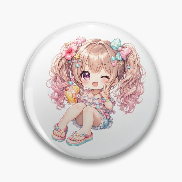 Item preview, Summer Flip Flop Chibi Girl designed and sold by konkapo00.