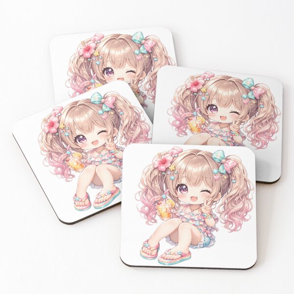 Item preview, Summer Flip Flop Chibi Girl designed and sold by konkapo00.