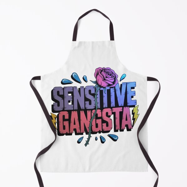 Item preview, Sensitive Gangsta Neon Rose Graphic Design - Retro Aesthetic designed and sold by MerchlyMike.