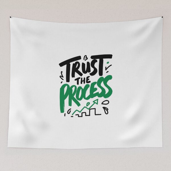 Item preview, Trust The Process Motivational Growth Art designed and sold by IslandTyped.