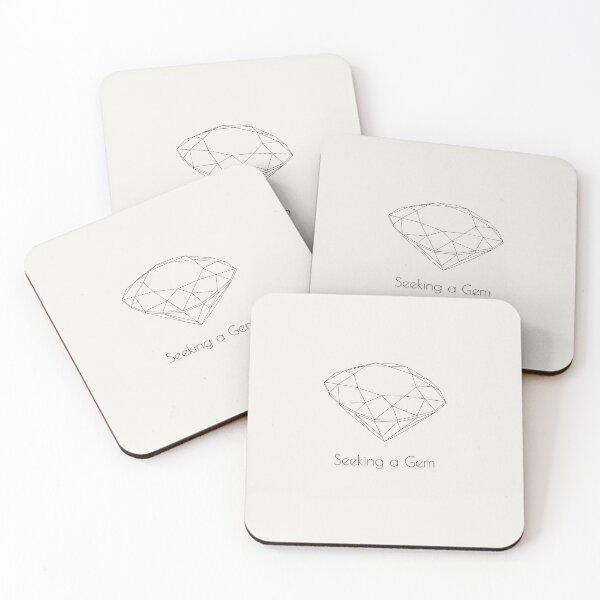 Item preview, Minimalist Diamond Line Art Seeking a Gem Concept - Creamy Milk designed and sold by smaragdstudio.