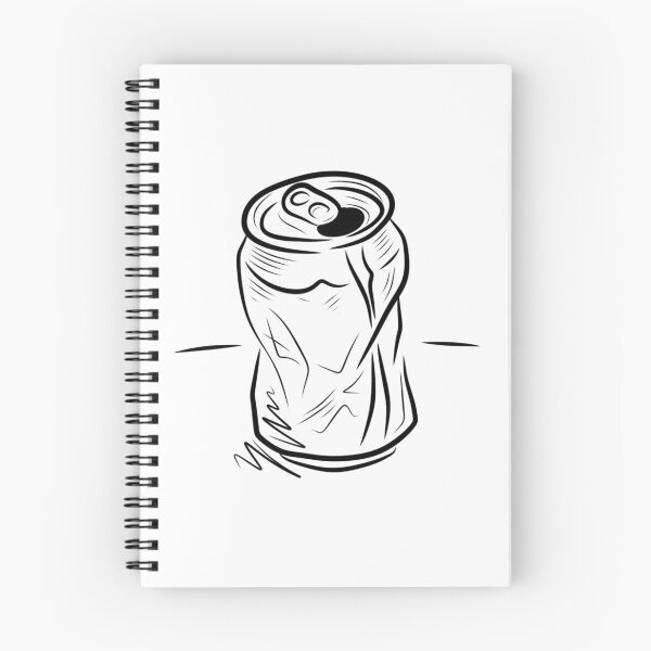 Item preview, Crushed Soda Can Line Art Sketch designed and sold by MirkoArtS.