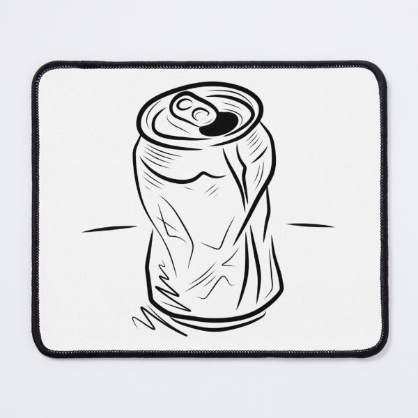 Item preview, Crushed Soda Can Line Art Sketch designed and sold by MirkoArtS.