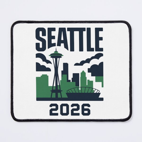 Item preview, Seattle 2026  Space Needle Stadium Skyline T-Shirt V22 designed and sold by DarylWelsh2024.
