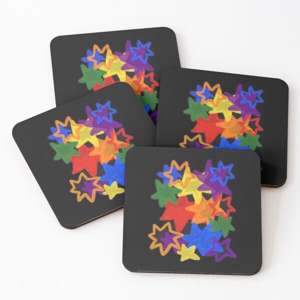 Item preview, Rainbow Starry Pride Flag Art | Rainbow Star Burst Design designed and sold by ghostieking.