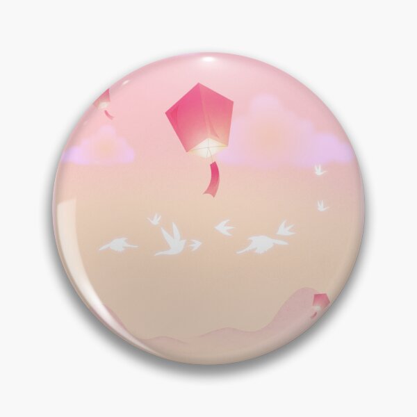 Item preview, Dreamy Sky Lanterns Floating Pastel Aesthetic Landscape designed and sold by Rehnair.