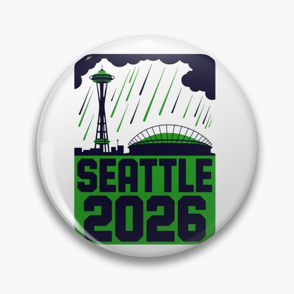 Item preview, Seattle 2026  Space Needle Stadium Skyline T-Shirt V23 designed and sold by DarylWelsh2024.