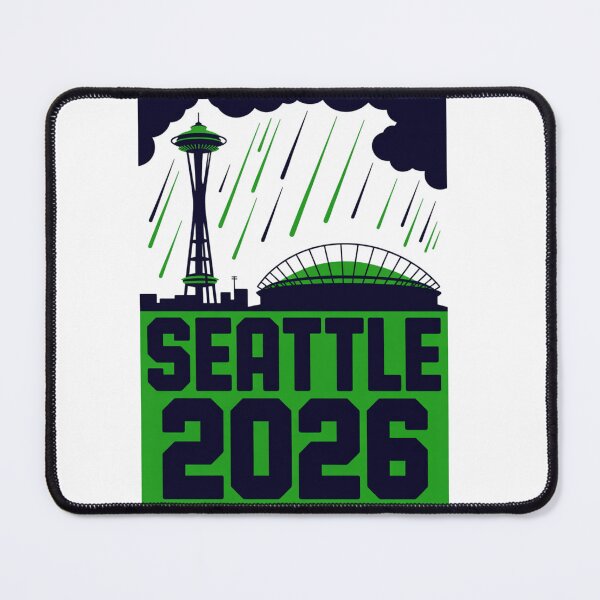 Item preview, Seattle 2026  Space Needle Stadium Skyline T-Shirt V23 designed and sold by DarylWelsh2024.
