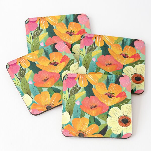 Item preview, Vibrant Colorful Floral Meadow Modern Contemporary  designed and sold by DEC02.