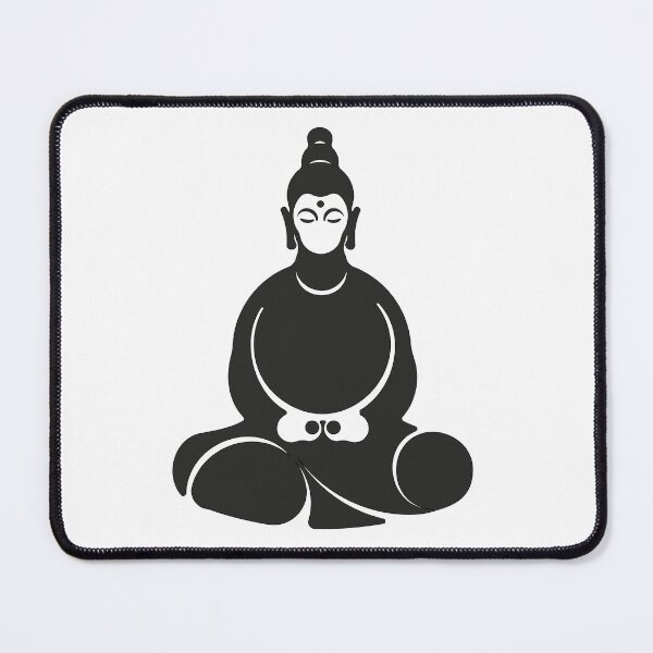 Item preview, Buddha Meditation Silhouette Black and White Zen Yoga Poster Decor designed and sold by Keltoi-art.