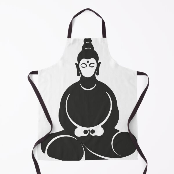 Item preview, Buddha Meditation Silhouette Black and White Zen Yoga Poster Decor designed and sold by Keltoi-art.