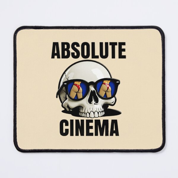 Item preview, Absolute Cinema Skull Sunglasses Graphic — Funny Meme Culture Streetwear designed and sold by SkTee2k.