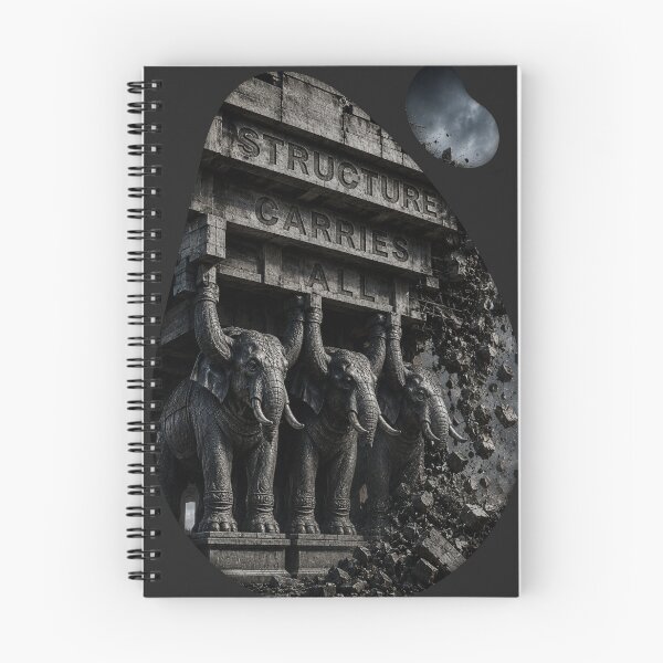 Item preview, Systems Architect Design Intent Elephant Technical Blueprint Art Print designed and sold by SavannaStrikes.