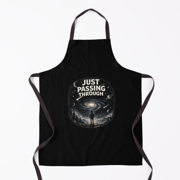 Item preview, Just Passing Through Cosmic Aesthetic Quote T-Shirt Design designed and sold by MrDev.