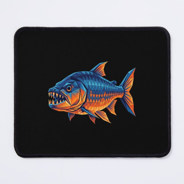 Item preview, Modern Geometric Low Poly Goliath Tigerfish designed and sold by DuckOddity.