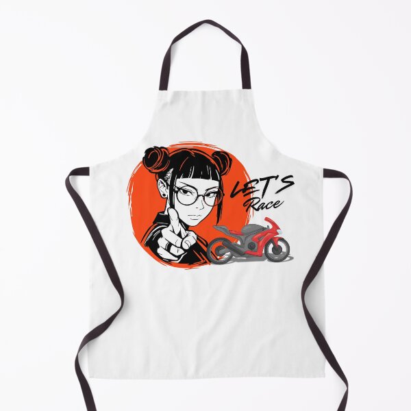 Item preview, Anime Biker Girl "Let's Race" Motorcycle  designed and sold by unboxedbyJuls.