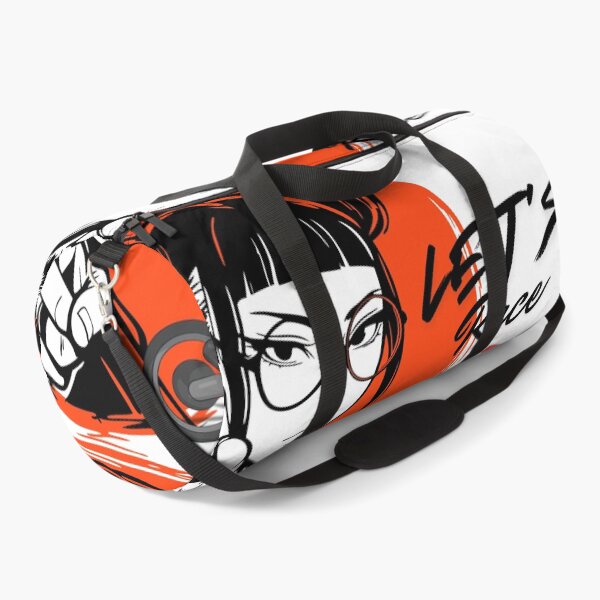 Item preview, Anime Biker Girl "Let's Race" Motorcycle  designed and sold by unboxedbyJuls.