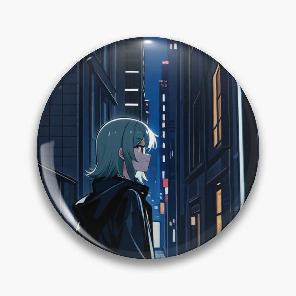 Item preview, Anime - Girl Night Alley Contemplation designed and sold by AnimeShin.