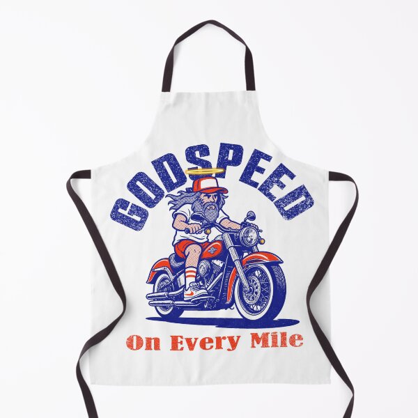 Item preview, Godspeed On Every Mile Vintage Retro Motorcycle Graphic designed and sold by HB Shirts.