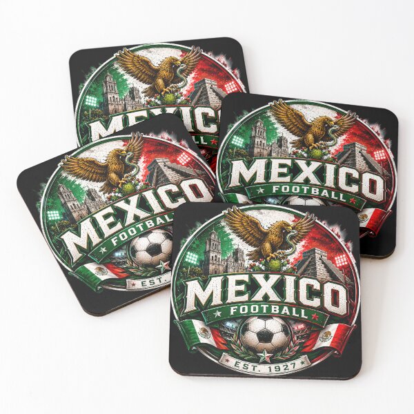 Item preview, Mexico Football Badge Logo – Hardcore Soccer Fan Crest designed and sold by TKOprintdesigns.