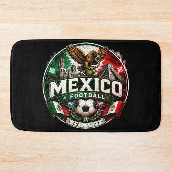 Item preview, Mexico Football Badge Logo – Hardcore Soccer Fan Crest designed and sold by TKOprintdesigns.