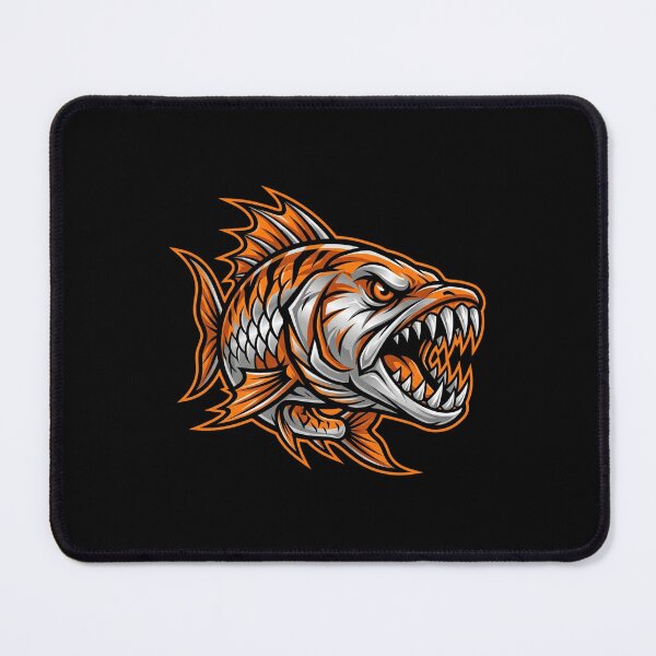 Item preview, Aggressive Goliath Tigerfish Monster Fishing Mascot designed and sold by DuckOddity.