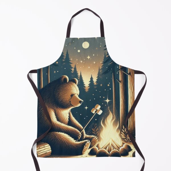 Item preview, Campfire Bear – Cozy Night Art designed and sold by Dogandesighn.
