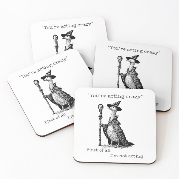 Item preview, Wizard Goose “I’m Not Acting”  Funny Sarcastic Fantasy Meme  designed and sold by witchlingart.