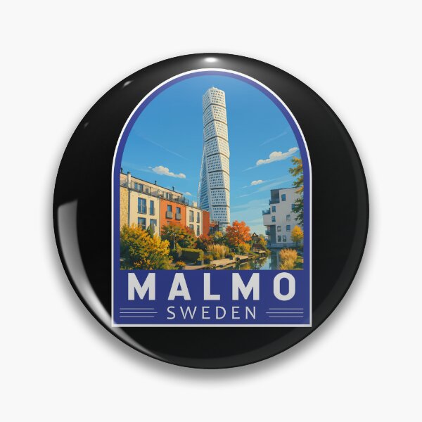 Item preview, Malmo Sweden Travel Art Emblem designed and sold by KrisSidDesigns.