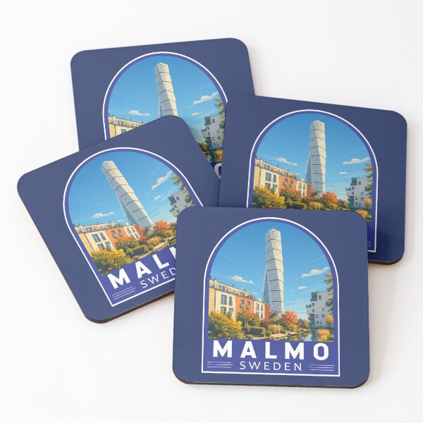 Item preview, Malmo Sweden Travel Art Emblem designed and sold by KrisSidDesigns.