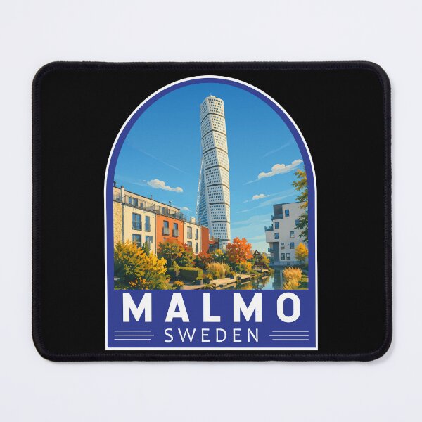 Item preview, Malmo Sweden Travel Art Emblem designed and sold by KrisSidDesigns.