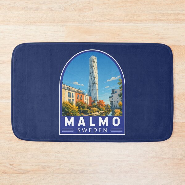 Item preview, Malmo Sweden Travel Art Emblem designed and sold by KrisSidDesigns.