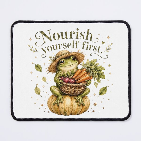 Item preview, Nourish Yourself First Veggie Frog Farmers Market designed and sold by AQUILAKREO.