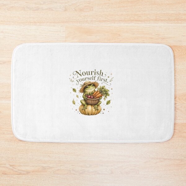 Item preview, Nourish Yourself First Veggie Frog Farmers Market designed and sold by AQUILAKREO.
