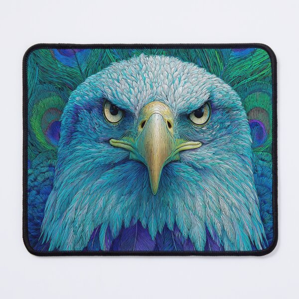 Item preview, Peacock-Eagle Monarch | Regal Hybrid Fantasy Portrait designed and sold by TreatLLC.