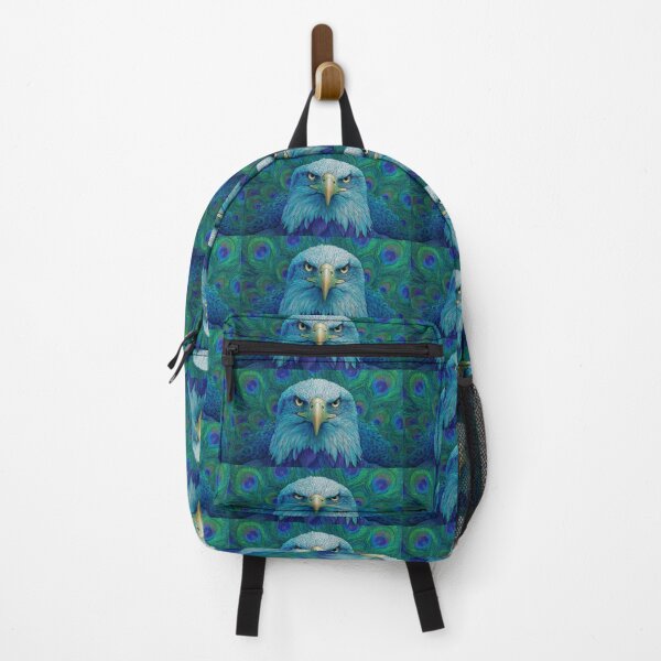 Item preview, Peacock-Eagle Monarch | Regal Hybrid Fantasy Portrait designed and sold by TreatLLC.