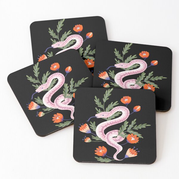 Artikelvorschau, Pastellrosa Schlangen-Orange-Botanicals entworfen und verkauft von BetOova.