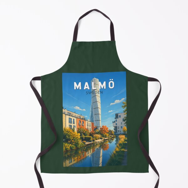 Item preview, Malmo Sweden Illustration Travel Art Vintage designed and sold by KrisSidDesigns.